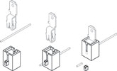 Figure 2. The IDC termination process. When the magnet wire from the bobbin is pre-positioned into the slots of the plastic cavity, the MAG-MATE terminal is inserted into the cavity. During this the insulation is displaced from the wire surface. The stripped wire deforms to an oblong shape, creating four gas-tight points of contact